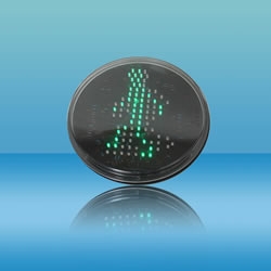 LED Dynamic green pedestrian traffic lights group